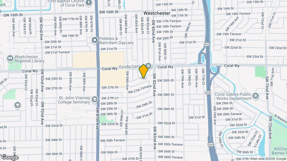 8261 SW 27th St Map and Location Details