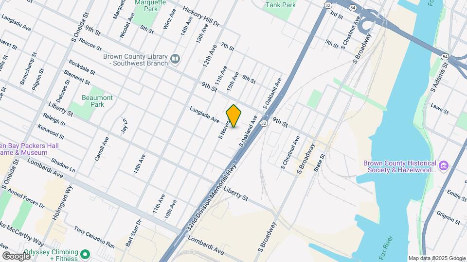 1405 S Norwood Ave Map and Location Details