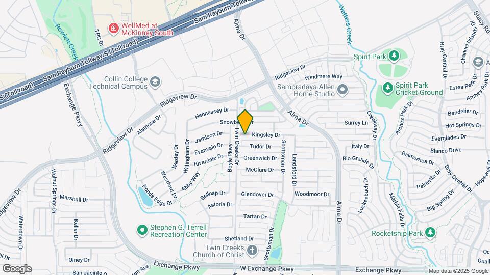 1435 Kingsley Dr Map and Location Details