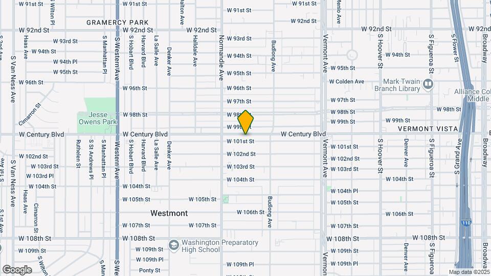 1301 W 101st St Mapa y Detalles de la Ubicación