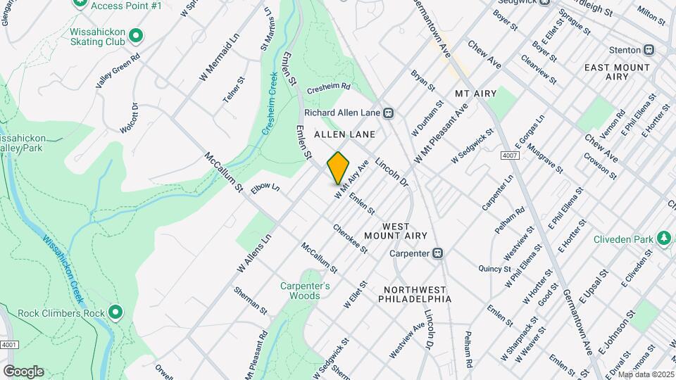 409 W Mt Airy Ave Map and Location Details