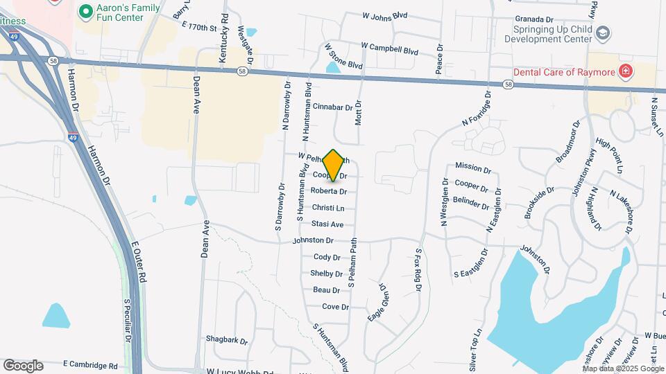 1610 Roberta Dr Map and Location Details