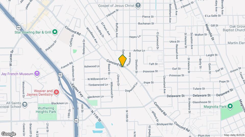3465 Concord Rd Map and Location Details