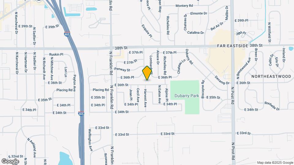8302 E 36th St Map and Location Details