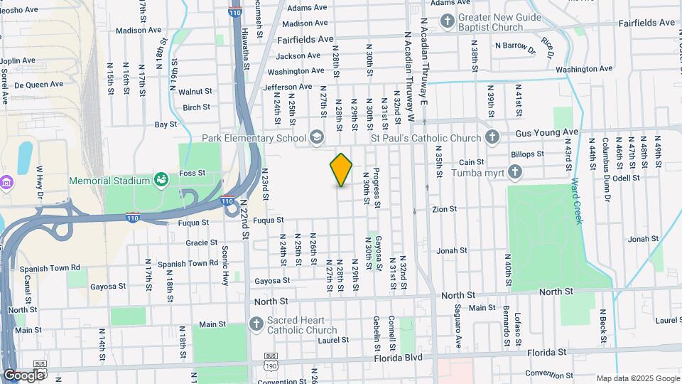 1136 N 28th St Map and Location Details