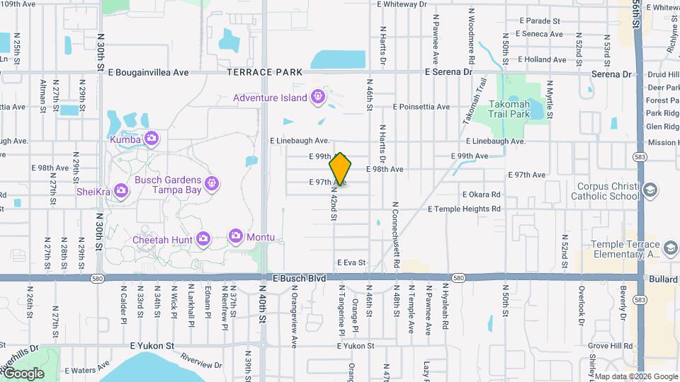 4204 E Okara Rd Map and Location Details