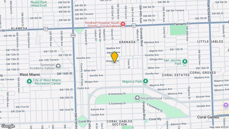 1415 Genoa St Map and Location Details