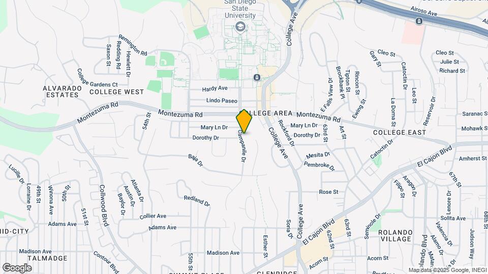 5039 Campanile Dr Map and Location Details
