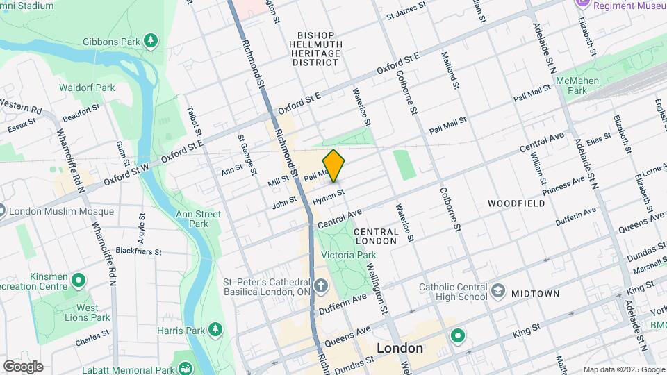 627 Wellington St Map and Location Details