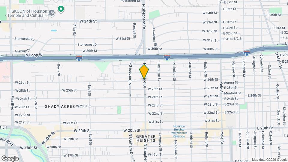 701 W 26th St Map and Location Details