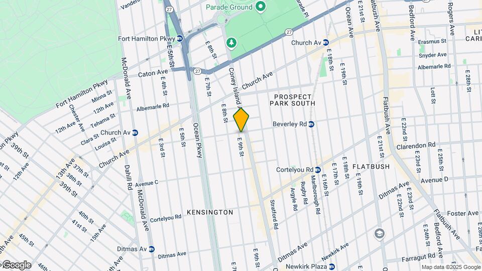 205 E 9th St Map and Location Details