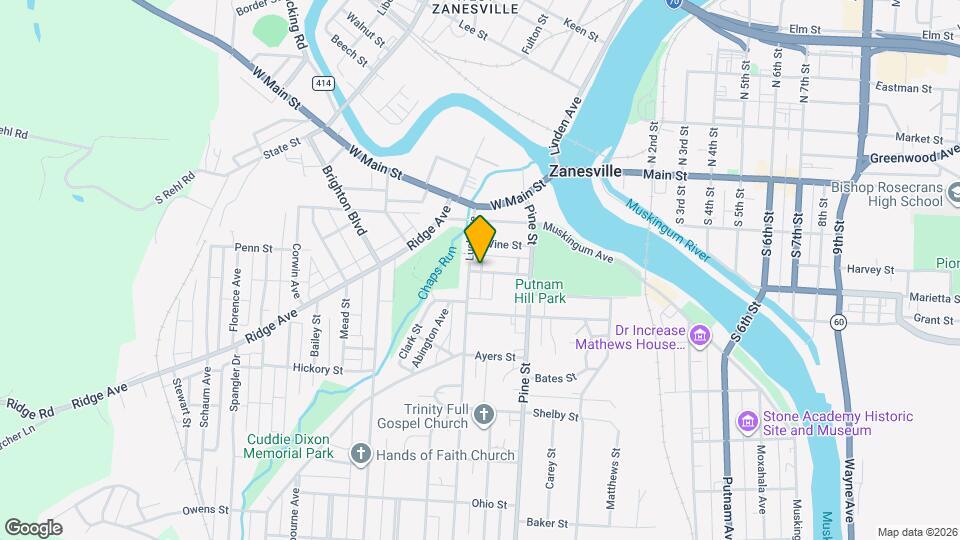 929 Lorain St Map and Location Details