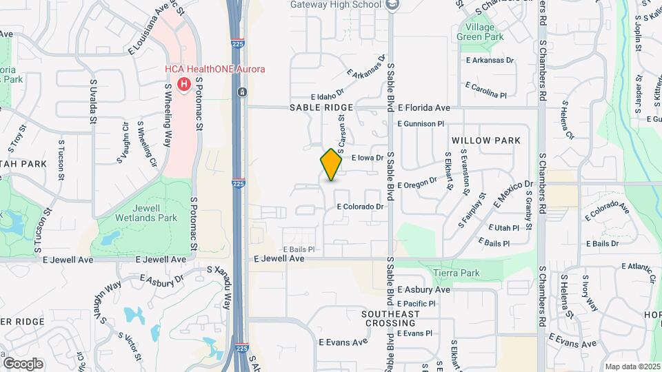 14153 E Montana Cir Map and Location Details