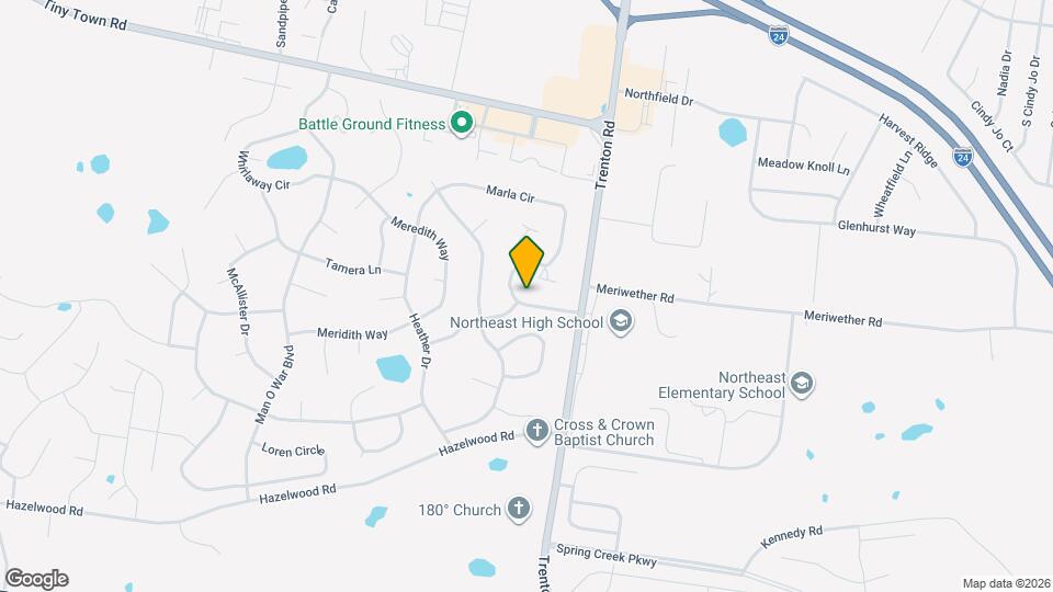 1215 Marla Dr Map and Location Details