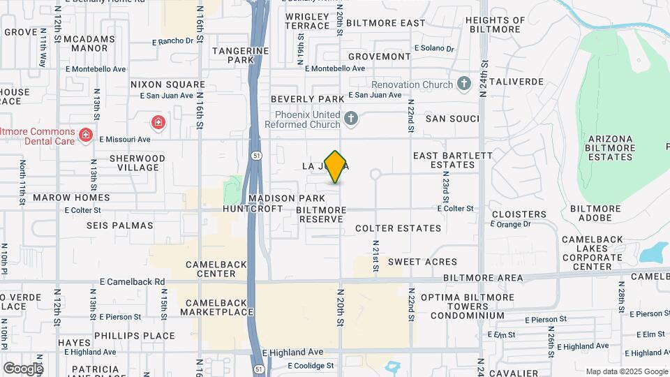 5240 N 20th St Map and Location Details