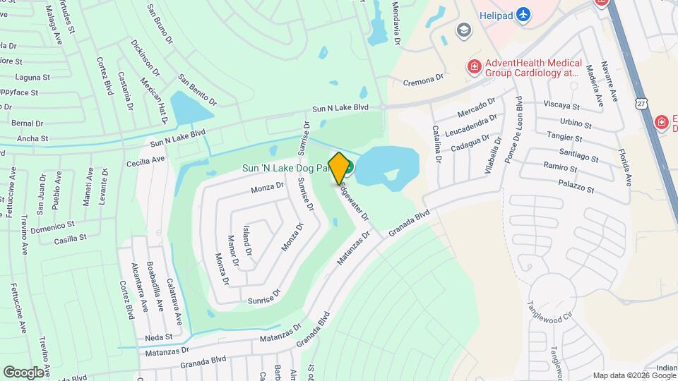 3725 Edgewater Dr Map and Location Details