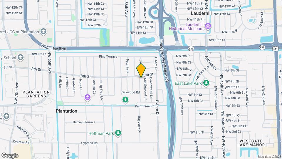 740 Ridgewood Ln Map and Location Details