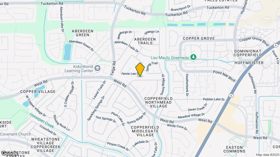 15818 Oak Mountain Dr Map and Location Details
