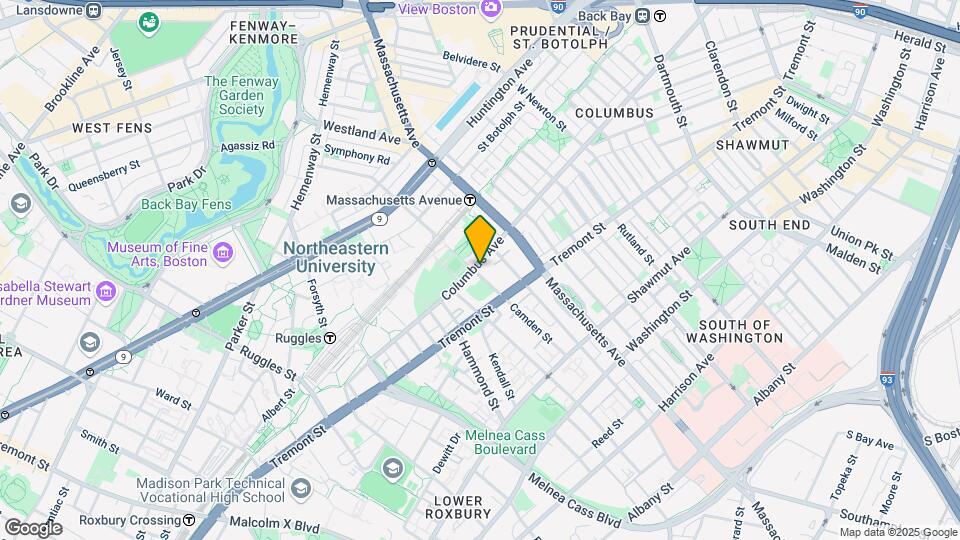 624 Columbus Ave, Unit 113 Map and Location Details