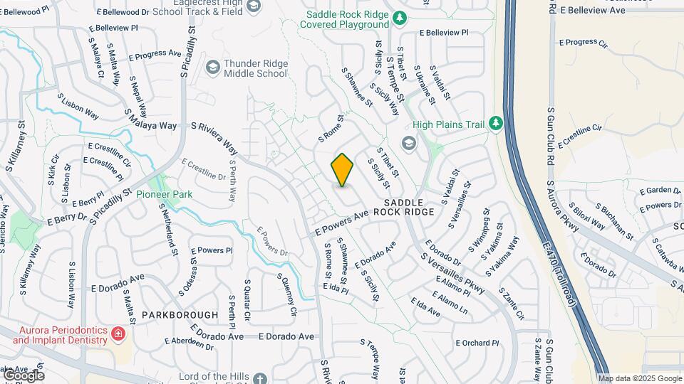 5524 S Rome Way Map and Location Details