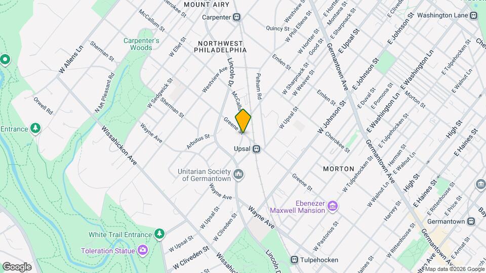 400 W Hortter St Map and Location Details