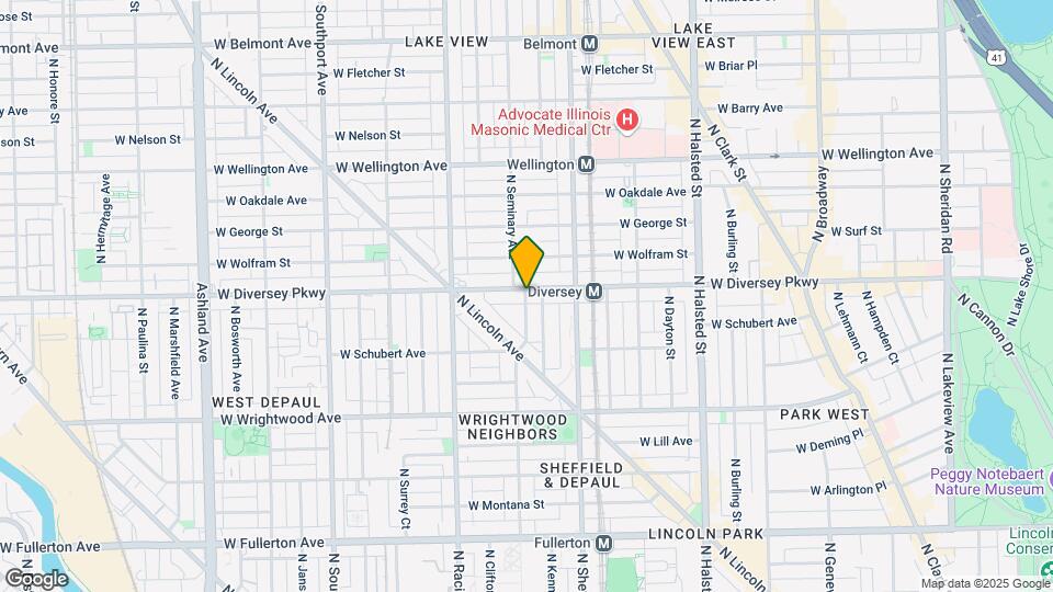 2763 N Seminary Ave Map and Location Details