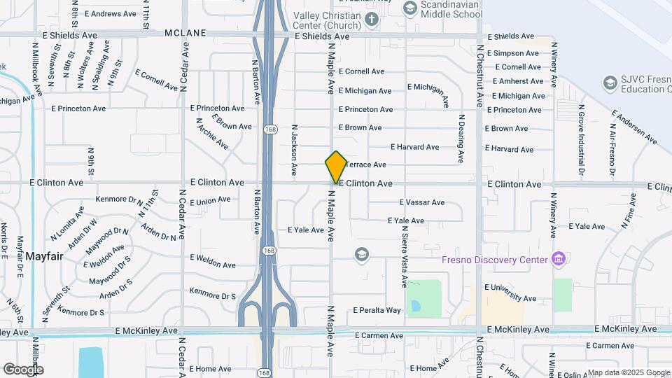 2340 N Maple Ave Map and Location Details