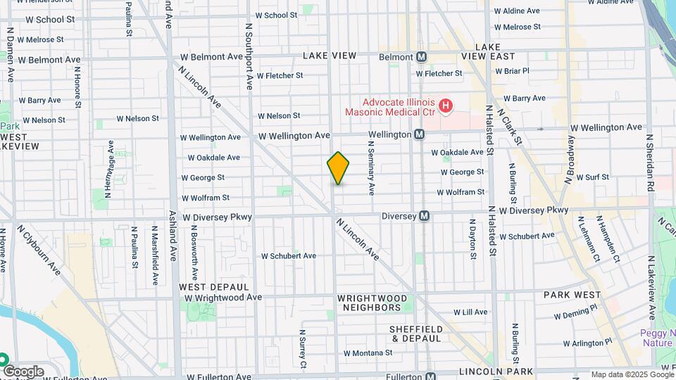 2839 N Racine Ave Map and Location Details