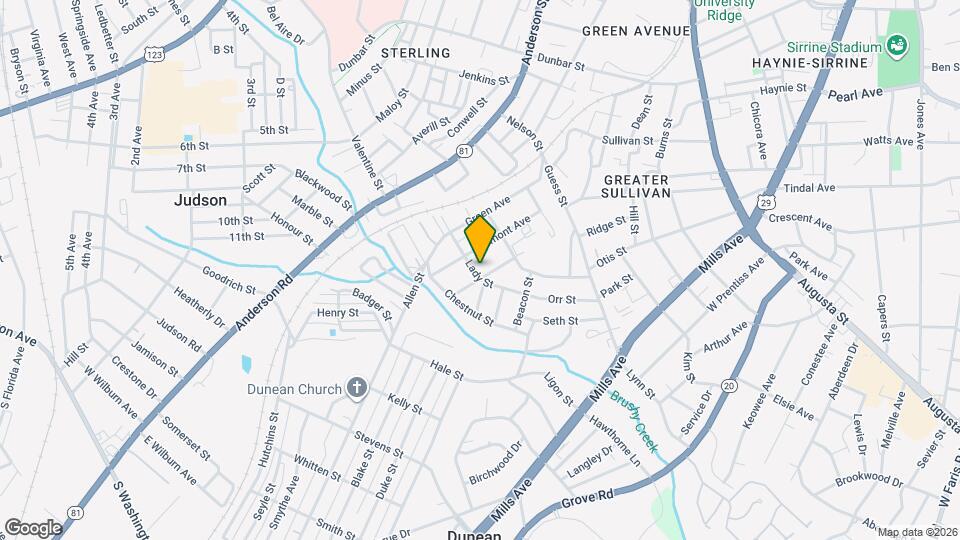 216 McGarity St Mapa y Detalles de la Ubicación