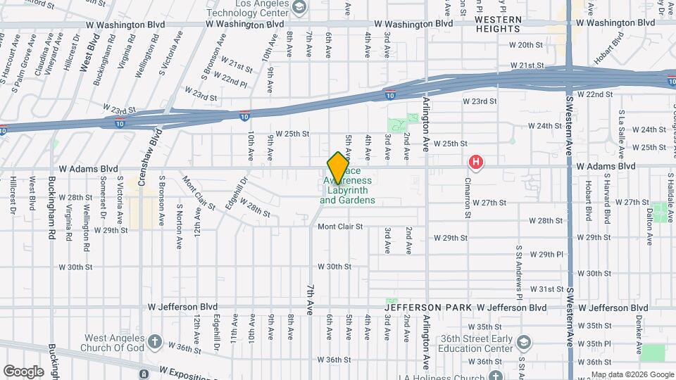 3530 W Adams Blvd Map and Location Details