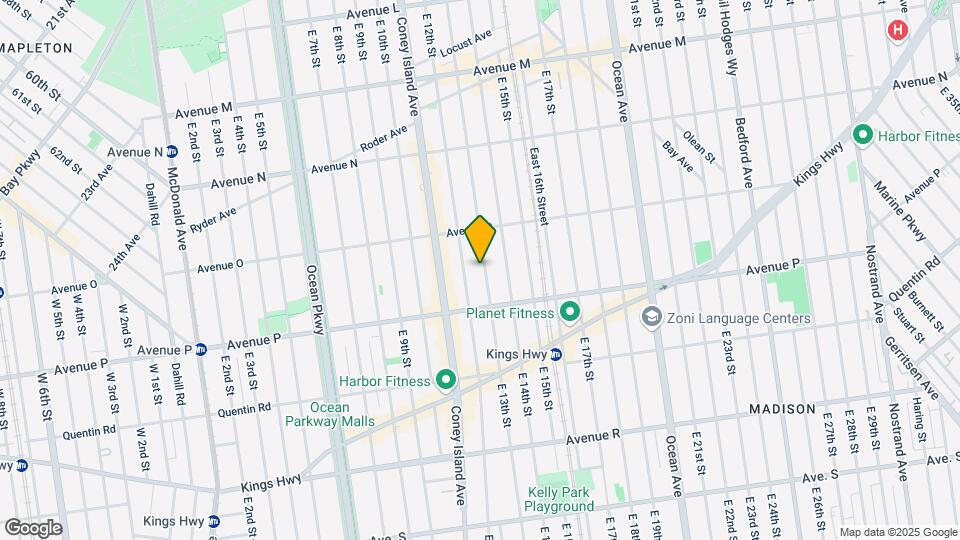 1550 E 13th St Mapa y Detalles de la Ubicación