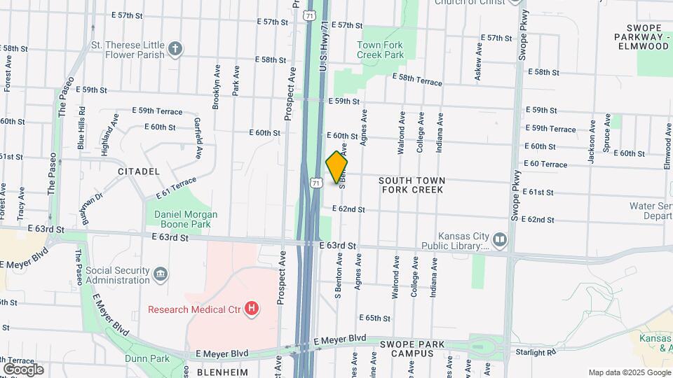 6118 S Benton Ave Map and Location Details