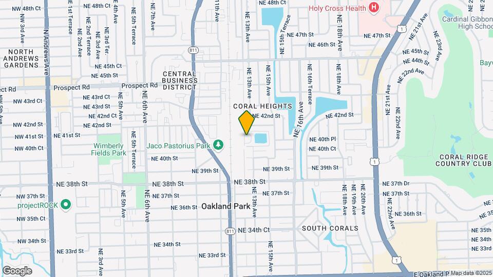 4050 NE 12th Terrace Mapa y Detalles de la Ubicación