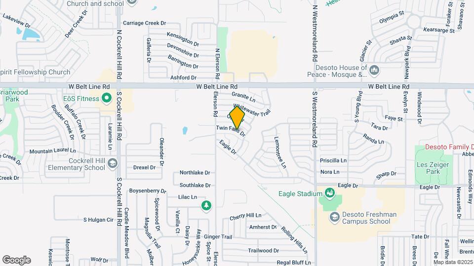 1028 Twin Falls Dr Map and Location Details