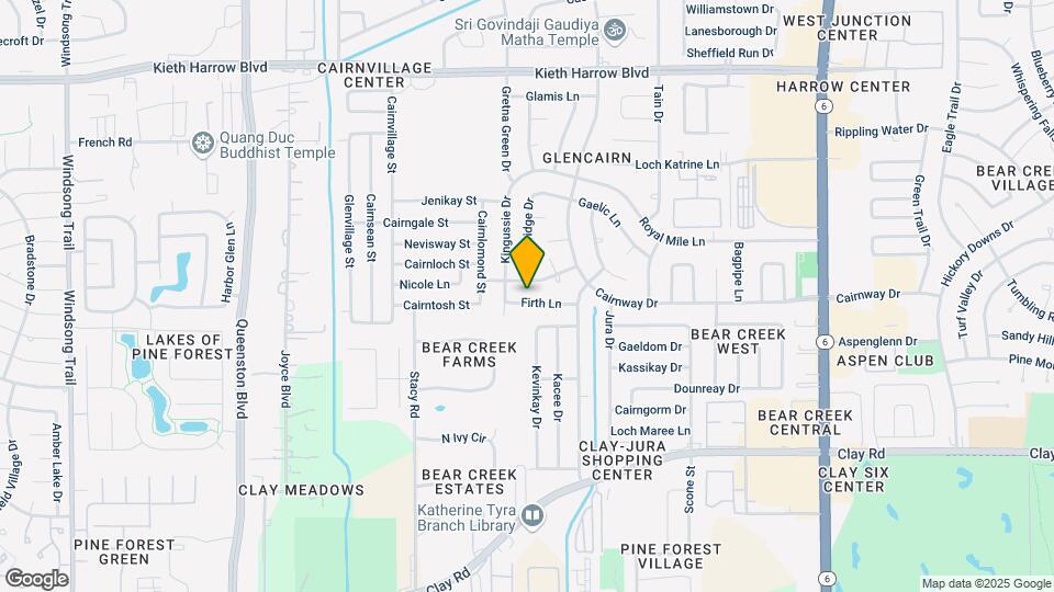 16806 Firth Ln Map and Location Details