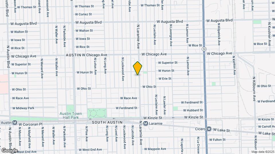 640 N Laramie Ave Map and Location Details