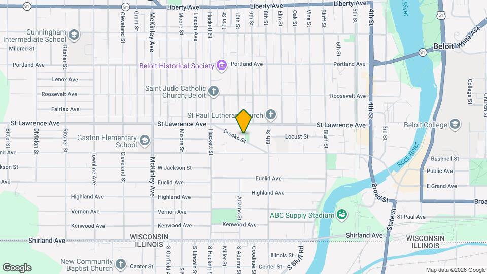 761 Brooks St Mapa y Detalles de la Ubicación