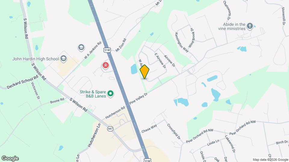 28 W Airview Dr Map and Location Details