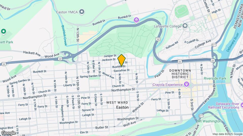 834 Bushkill St Map and Location Details