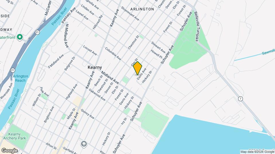 511 Davis Ave, Unit 2nd Floor Map and Location Details