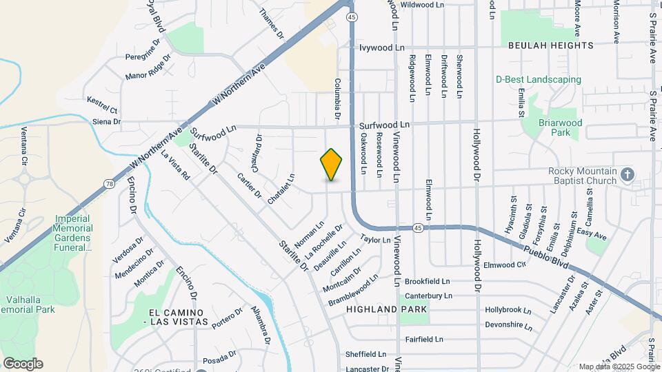 4013 O'Neal Ave Mapa y Detalles de la Ubicación