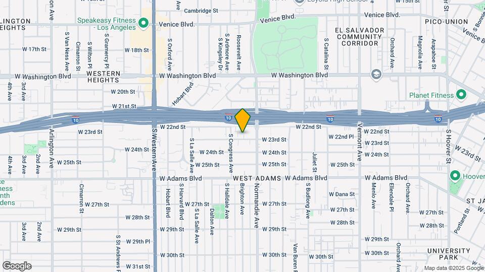 1739 W 23rd St Mapa y Detalles de la Ubicación