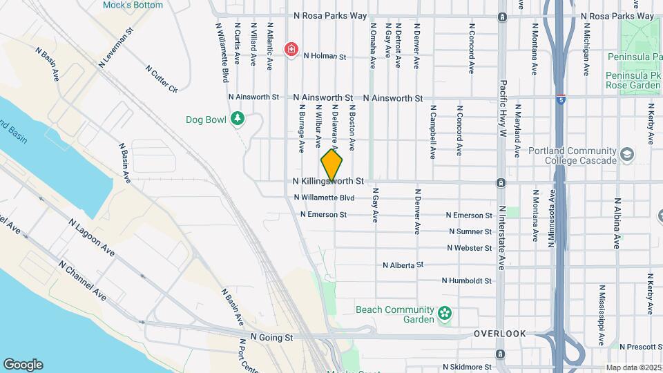 2520 N Killingsworth St Mapa y Detalles de la Ubicación