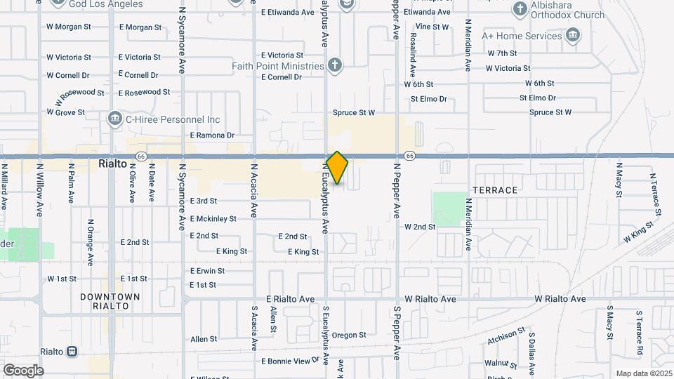 347 N Eucalyptus Ave Map and Location Details