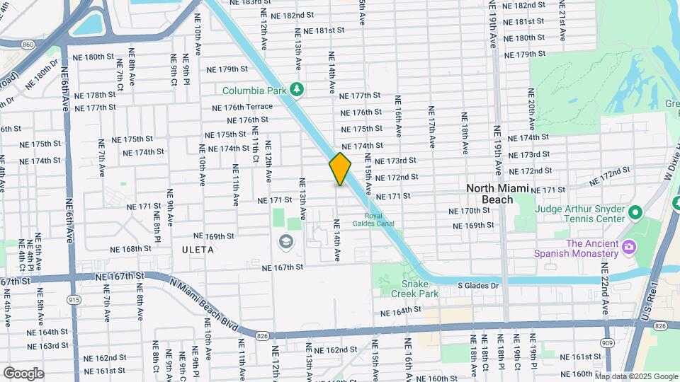 17101 NE 14th Ave Map and Location Details
