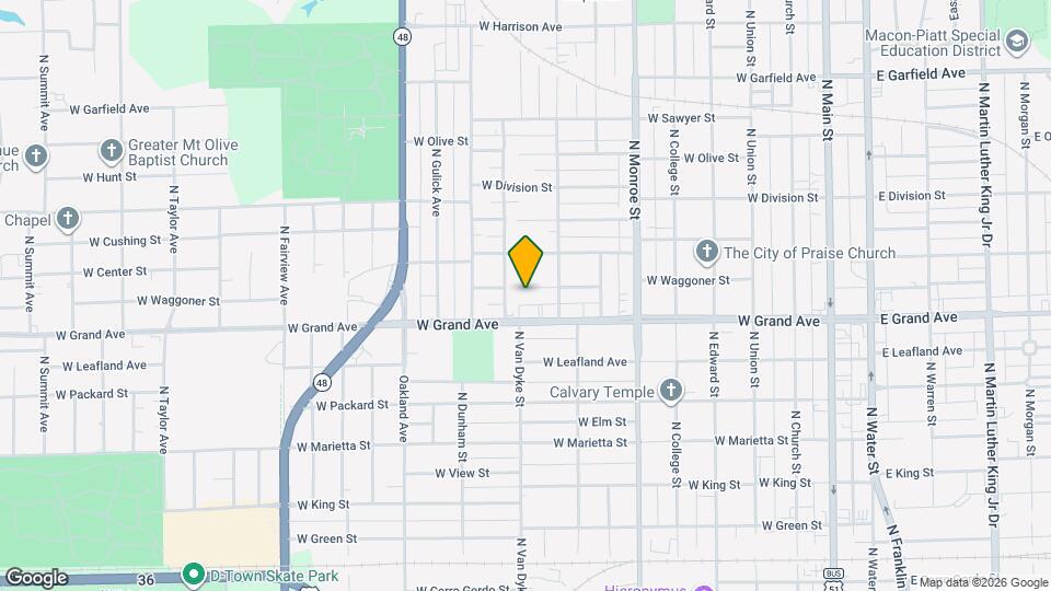 875 W Waggoner St Map and Location Details