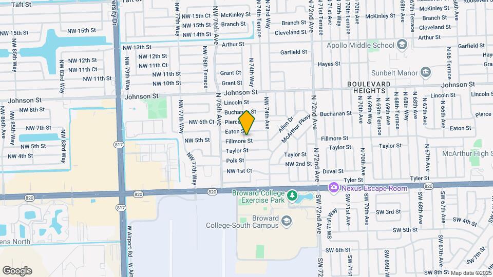 7491 Fillmore St Map and Location Details