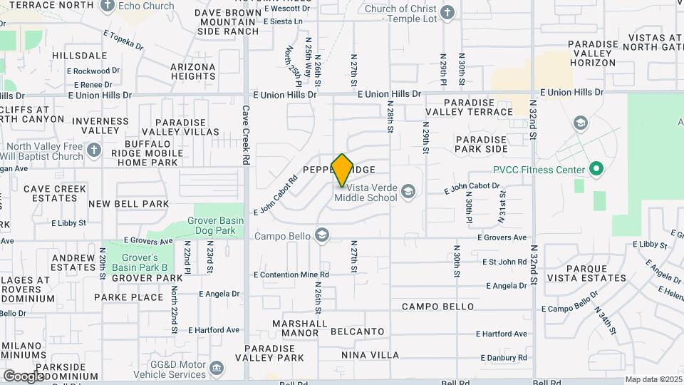 2608 E Michelle Dr Map and Location Details