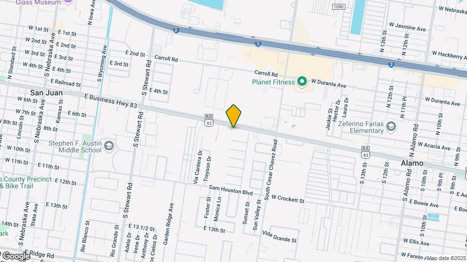 1100 E Business Hwy 83 Mapa y Detalles de la Ubicación