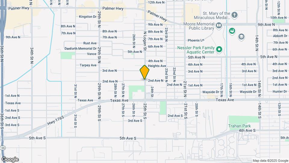 1033 25th St N Map and Location Details
